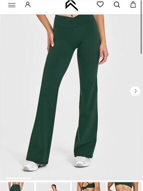 Oner Active Racing Green Flared Pants